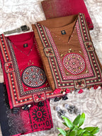 Mrida: Mirror Work Kurta Palazzo Set
