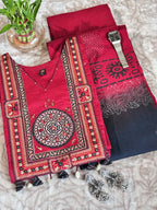 Mrida: Mirror Work Kurta Palazzo Set